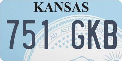 KS license plate 751GKB