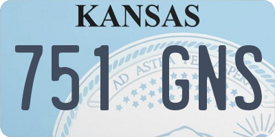KS license plate 751GNS