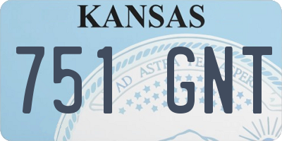 KS license plate 751GNT