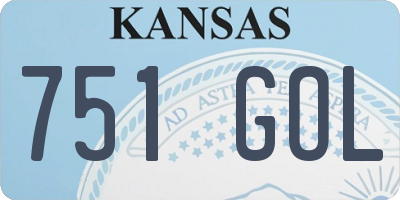 KS license plate 751GOL