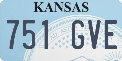 KS license plate 751GVE