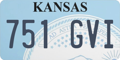 KS license plate 751GVI