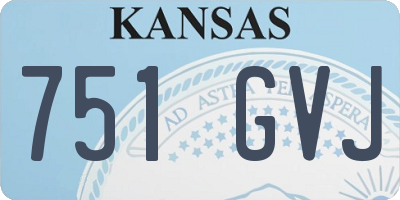 KS license plate 751GVJ