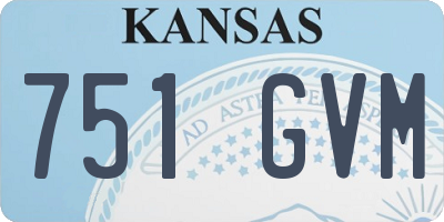 KS license plate 751GVM