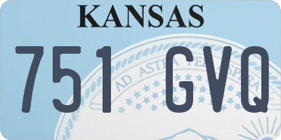 KS license plate 751GVQ