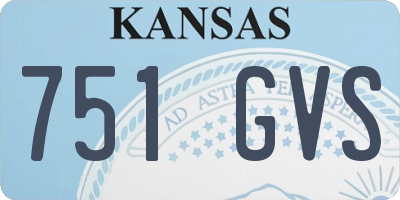KS license plate 751GVS