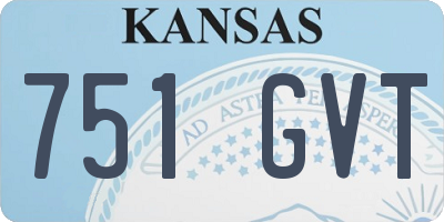 KS license plate 751GVT