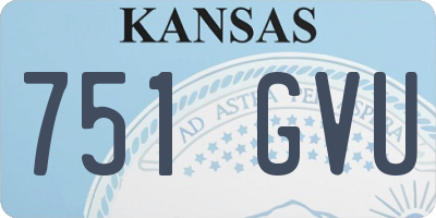 KS license plate 751GVU