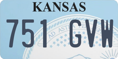 KS license plate 751GVW