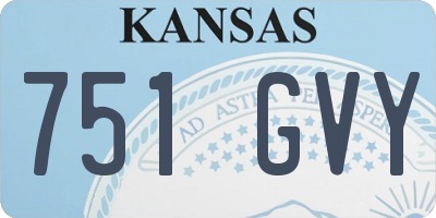 KS license plate 751GVY