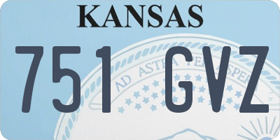 KS license plate 751GVZ