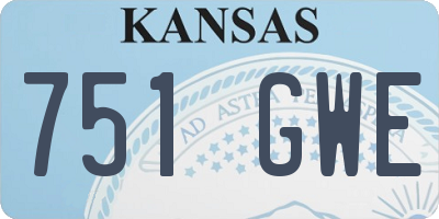 KS license plate 751GWE