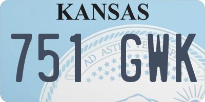 KS license plate 751GWK