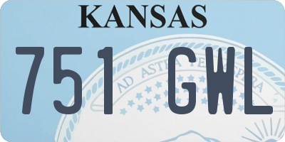 KS license plate 751GWL