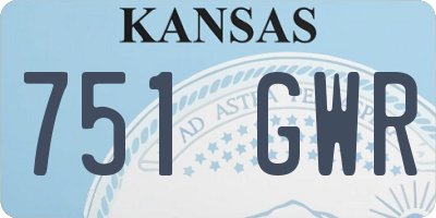 KS license plate 751GWR