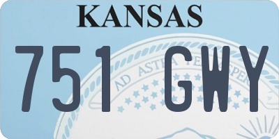 KS license plate 751GWY