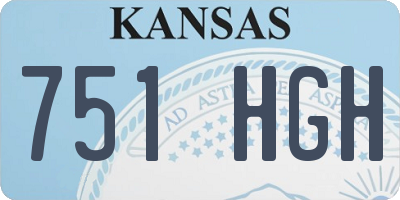 KS license plate 751HGH