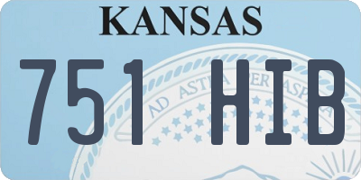 KS license plate 751HIB