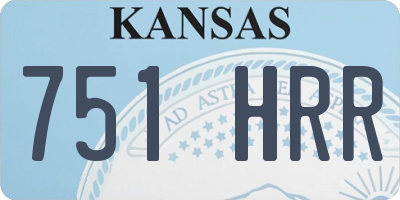 KS license plate 751HRR
