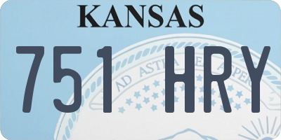 KS license plate 751HRY