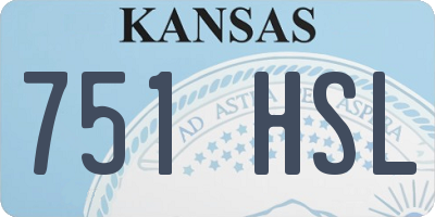 KS license plate 751HSL