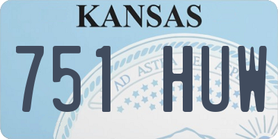 KS license plate 751HUW