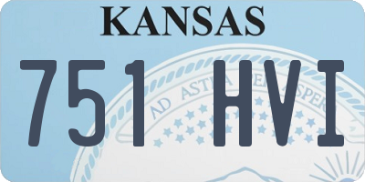 KS license plate 751HVI
