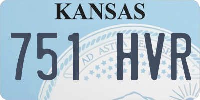 KS license plate 751HVR