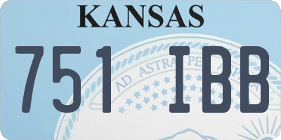 KS license plate 751IBB