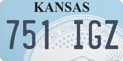 KS license plate 751IGZ