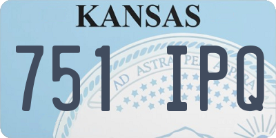 KS license plate 751IPQ