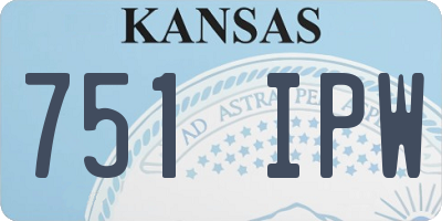 KS license plate 751IPW