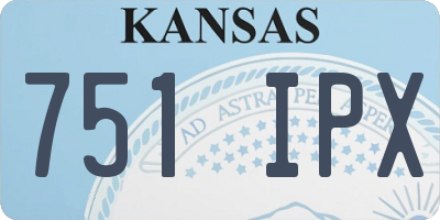 KS license plate 751IPX