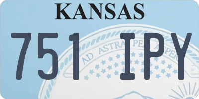 KS license plate 751IPY