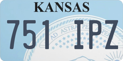 KS license plate 751IPZ