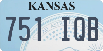 KS license plate 751IQB