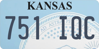 KS license plate 751IQC