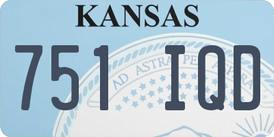 KS license plate 751IQD