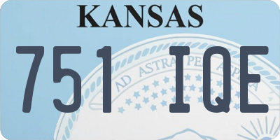 KS license plate 751IQE