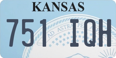 KS license plate 751IQH