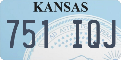 KS license plate 751IQJ