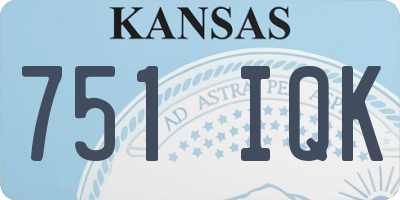 KS license plate 751IQK