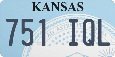 KS license plate 751IQL
