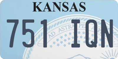 KS license plate 751IQN