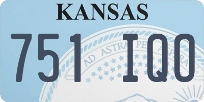 KS license plate 751IQO