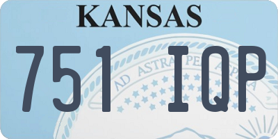 KS license plate 751IQP