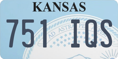 KS license plate 751IQS