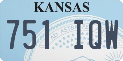 KS license plate 751IQW
