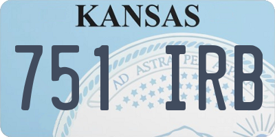 KS license plate 751IRB