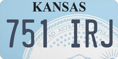 KS license plate 751IRJ